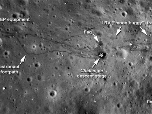 Photo of the Lunar Region Explored during the Apollo 17 Mission