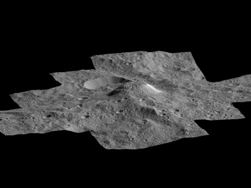 Cryovolcanic dome on Ceres