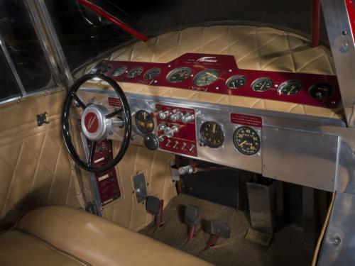 Interview of the cockpit of a airplane. The plane uses a steering wheel to control the plane. 