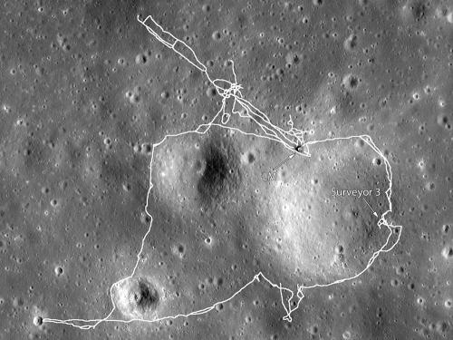 Apollo 12 Landing Site Map