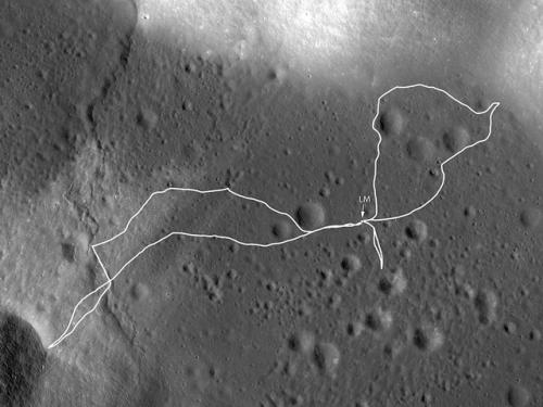 Apollo 17 Landing Site Map