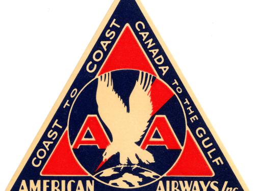 American Airways Label