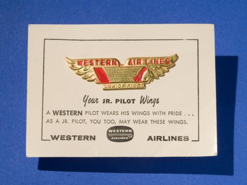 Western Air Lines  Junior Pilot Wings