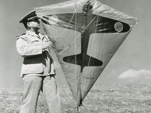 Paul E. Garber with Target Kite