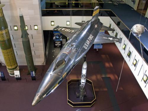 North American X-15 in the <em>Boeing Milestones of Flight Hall</em>