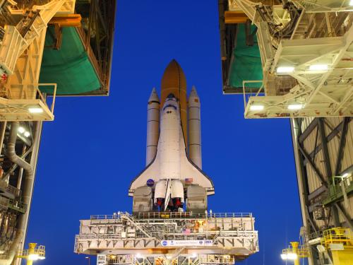 Space Shuttle Discovery's Final Rollout