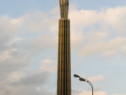 The monument to Gagarin in Moscow.