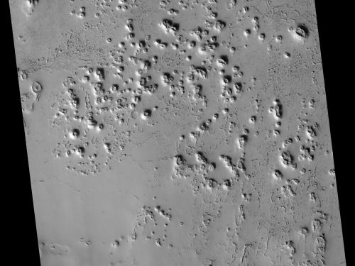 Tartarus Montes region, Mars