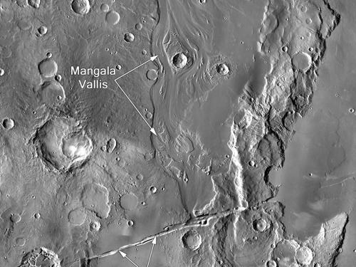 Mangala Vallis, Mars