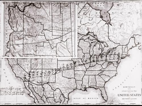 The Route of the First Transcontinental Flight