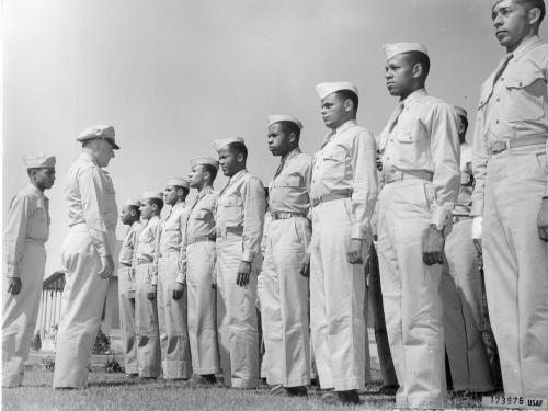 Tuskegee Navigation Cadet Inspection