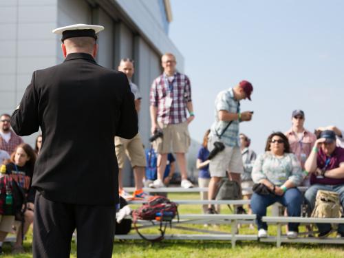 Douglas DC-3 Pilot at Become a Pilot Day 2014 Social