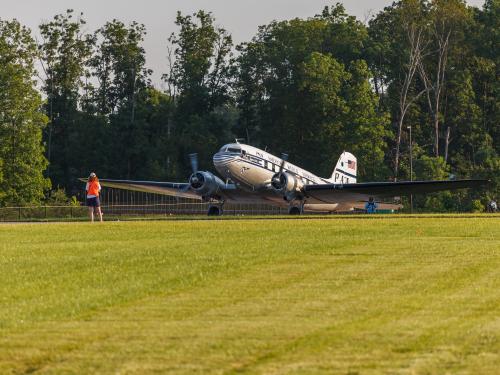 Douglas DC-3 <em>Clipper Tabitha May</em> at Become a Pilot Day 2014