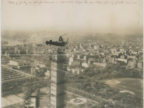 Jim Ray Flies over the Washington Monument