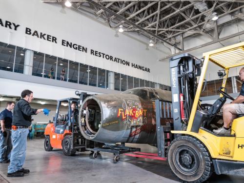 "Flak-Bait" Moves to the Restoration Hangar