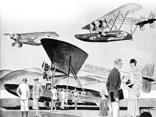 Inter-Island Airways' Brochure Illustration