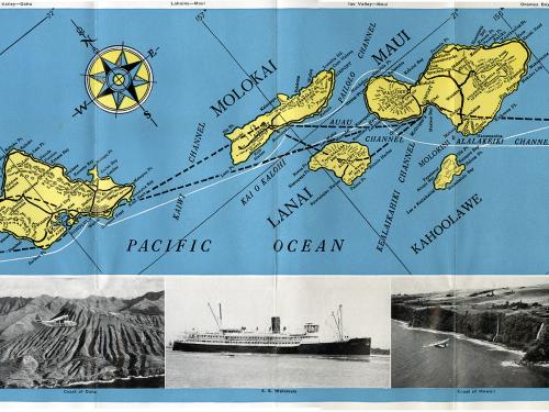 Inter-Island Airways Brochure Map