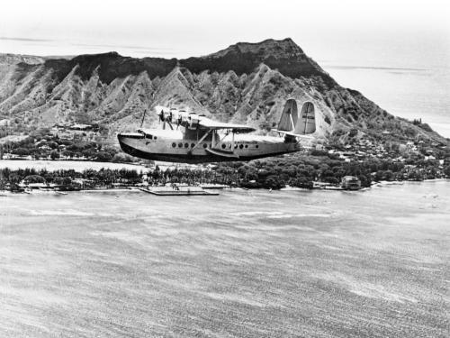 <em>Pan American Clipper</em> near Diamond Head