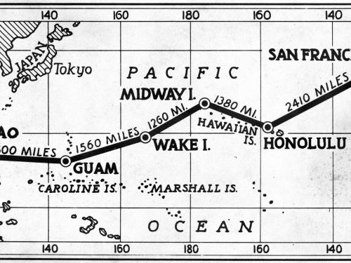 Pan Am Transpacific Route Map