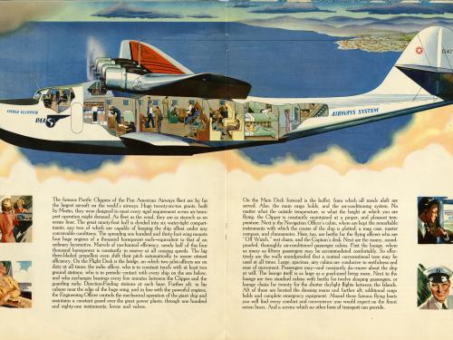 Martin M-130 Clipper Cutaway Drawing