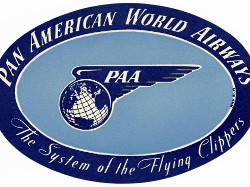 Pan American World Airlines Label