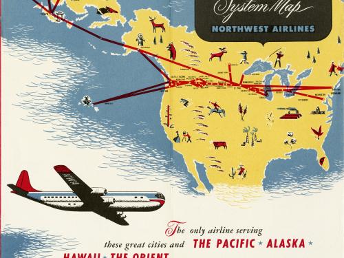 Northwest Airlines Route Map