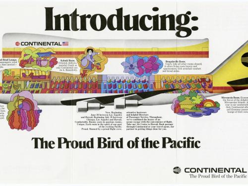 Continental Boeing 747 Cutaway Drawing