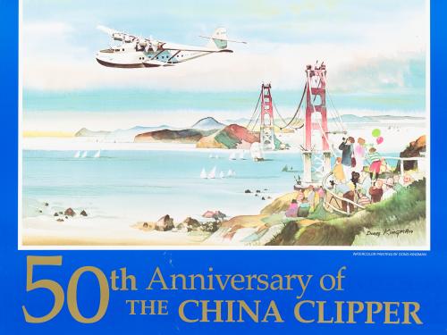 Pan Am 50th Anniversary of the <em>China Clipper</em> Poster