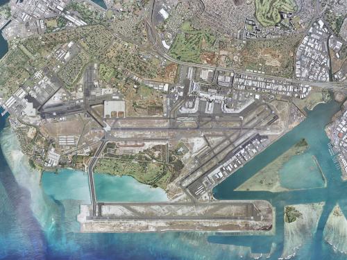 Honolulu International Airport Aerial View