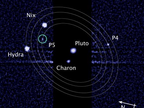 Compass and Scale Image of Pluto