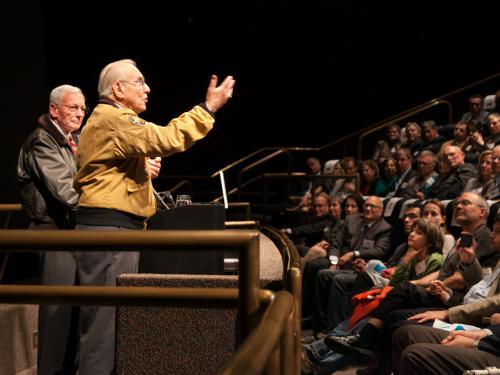 Capt. James A. Lovell, USN (Ret.) Speaks at the Museum