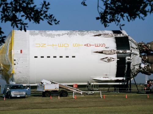 Saturn V Rocket Stage at Johnson Space Center