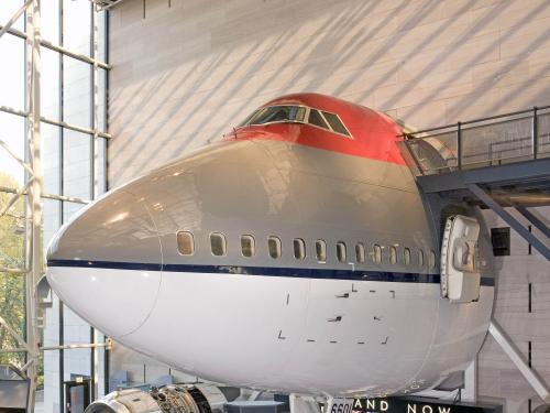 Boeing 747 Forward Fuselage on display in America by Air