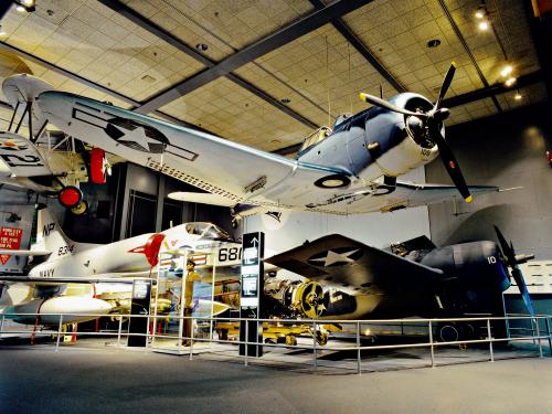 Douglas SBD Dauntless dive-bomber (below) in Sea-Air Operations 