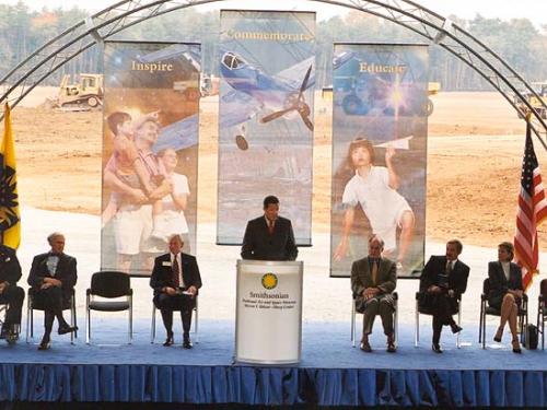 Secretary Small at Udvar-Hazy Ground Breaking