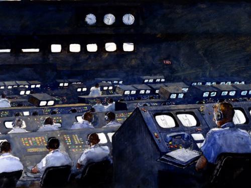 Firing Room, Apollo 11 by "Jamie" Wyeth