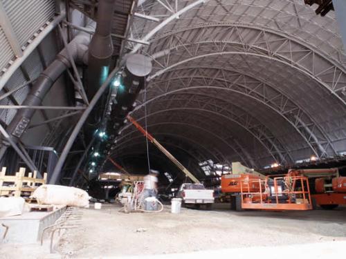 Udvar-Hazy Center Aviation Hangar ventilation ducts