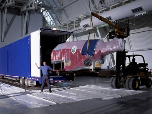 P-51 Unloaded at the Steven F. Udvar-Hazy Center