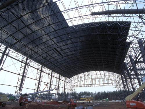 Udvar-Hazy Center Space Hanger going under cover