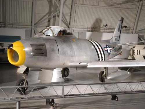 North American F-86A Sabre at the Udvar-Hazy Center