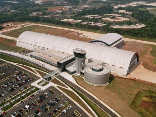 Aerial View of Udvar-Hazy Center Looking Southwest