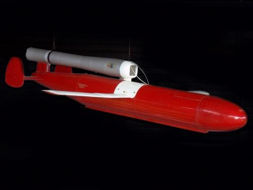 XKD5G-1 Target Drone in McDonnell Space Hangar