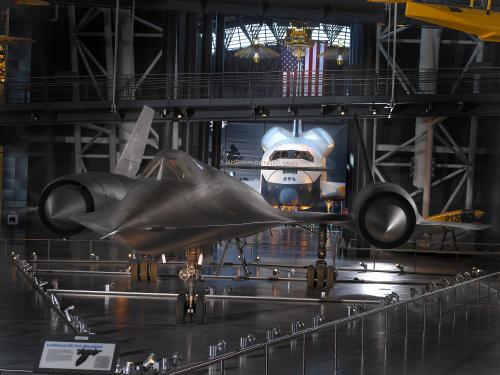 Lockheed SR-71 and Space Shuttle Enterprise at the Udvar-Hazy Center