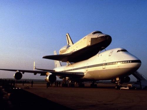 Space Shuttle Enterprise on Boeing 747