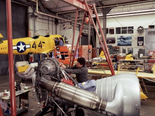 H-1 Rocket Engine Restoration at Garber Facility