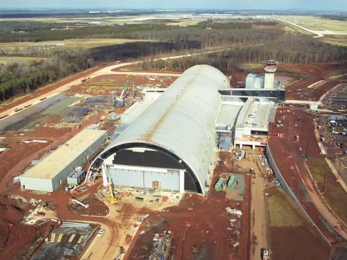 Aerial View of Udvar-Hazy Center Looking North