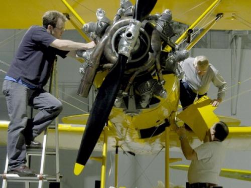 NAF N3N "Yellow Peril" in Udvar-Hazy Center