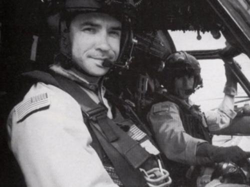 Michael Durant in Blackhawk Cockpit