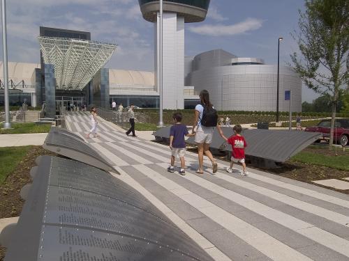 The Wall of Honor Outside the Udvar-Hazy Center