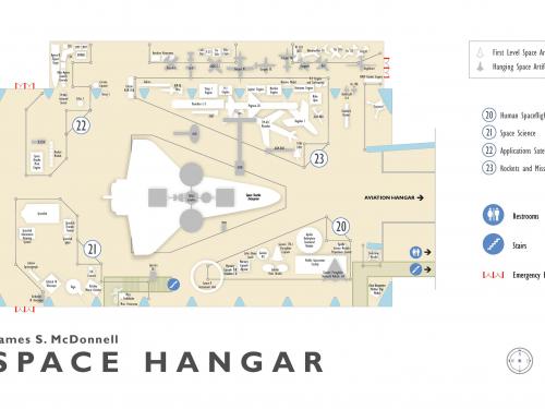 James S. McDonnell Space Hangar 2004 Floorplan